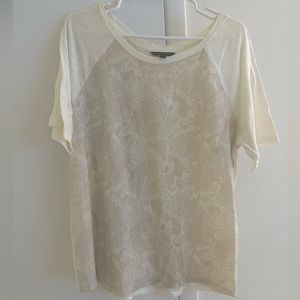 Banana Republic - Snakeskin Baseball Tee